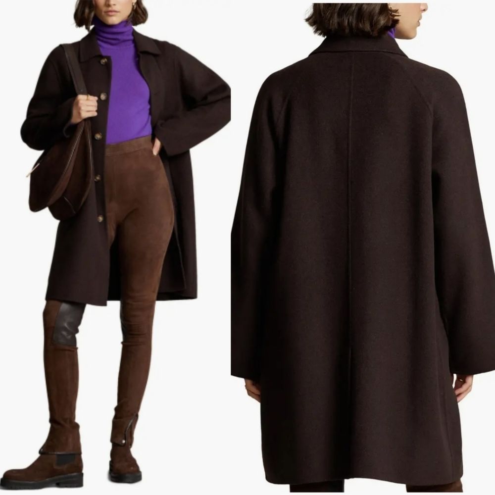 Nwt|Polo Ralph Lauren Wool Blend Car Coat, Xl